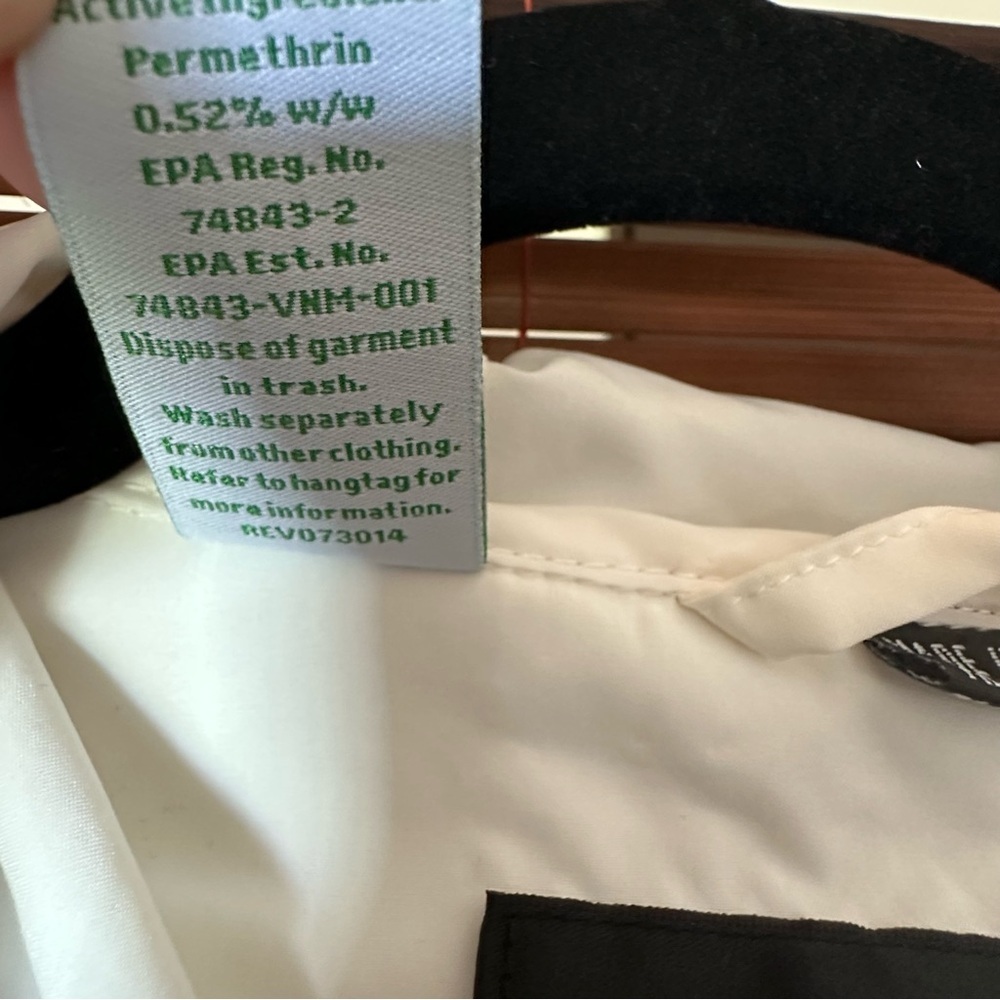 Nuage Women's Sz L Insect Repellent Packable Zip-Front Jacket White - Picture 8 of 11